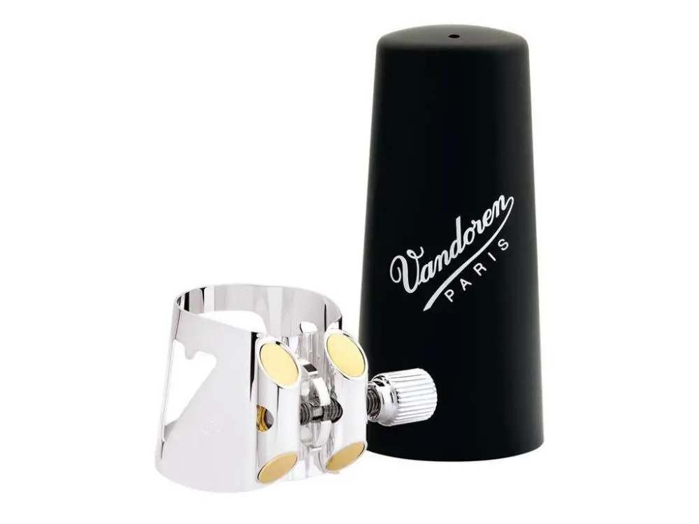 Vandoren Optimum Bass Clarinet Ligature - Silver Plated Nouveauté