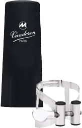 Achat Immédiat Vandoren LC53SP Ligature Clarinette M/O Alto argent + cb plastique