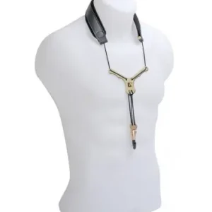 Acheter Direct BG France Zen Leather Saxophone Strap with Metal Coated Snap Hook - Large
