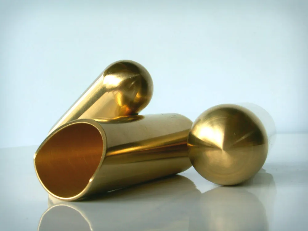 Retour Gratuit The Rock Slide Brass Balltip Guitar Slide - Medium