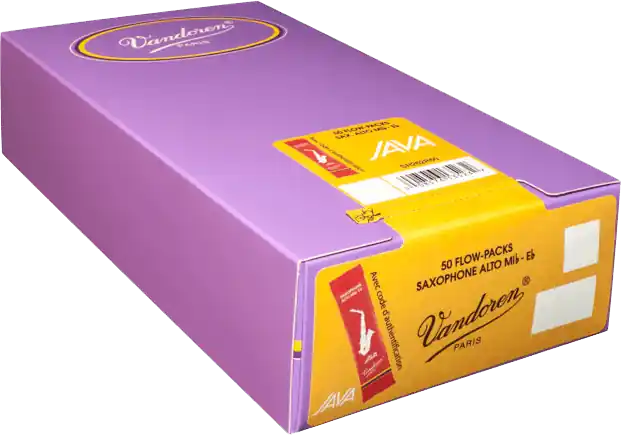 Vandoren SR2615R50 JAVA RED Saxophone Alto boite de 50 anches Force 1,5 Offre Exclusive