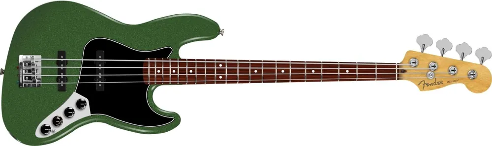 Fender Player II Modified Active Jazz Bass, Rosewood Fingerboard - Harvest Green Metallic Dernière Chance