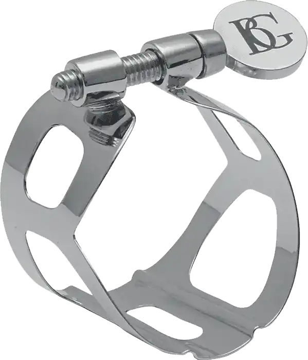 Bon Marché BG L57 Ligature Saxophone Soprano - Tradition plaquée argent