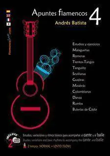 Seulement Aujourd'hui Mel Bay Apuntes Flamencos, Vol. 4 - Batista - Guitar - Book/2 CDs