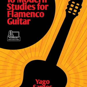 Mel Bay 16 Modern Studies for Flamenco Guitar - Santos - Classical Guitar TAB - Book/Media Online Certifié
