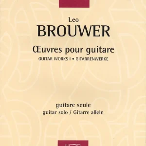 Populaire Editions Max Eschig Guitar Works I - Brouwer - Classical Guitar - Book