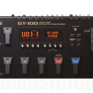 Authentique Boss GT-100 Guitar Effects Processor + 1x Cordial CCFI 3 PP - Bundle Set