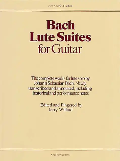 Wise Music Group Lute Suites for Guitar - Bach/Willard - Classical Guitar - Book Commander Vite