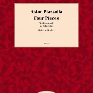 Edition Chanterelle Four Pieces - Piazzolla/Benitez - Classical Guitar - Book Produit De Marque