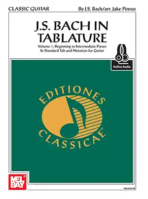 Mel Bay J. S. Bach in Tablature, Volume 1 - Bach/Pincus - Guitar - Book/Audio Online Promotion