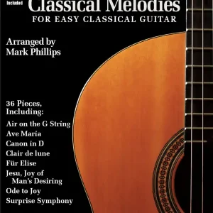 Produit De Marque Cherry Lane Most Popular Classical Melodies for Easy Classical Guitar - Phillips - Guitar TAB - Book/Audio Online