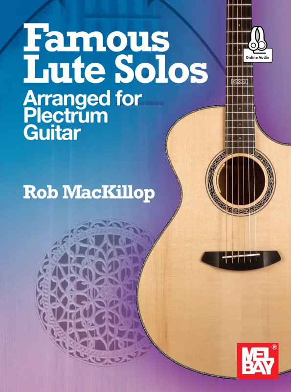 Mel Bay Famous Lute Solos Arranged for Plectrum Guitar - MacKillop - Guitar TAB - Book/Audio Online Prix Cassé