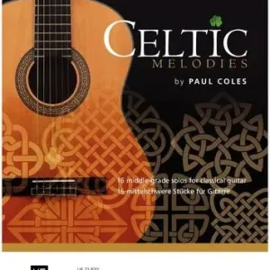 Universal Edition Celtic Melodies for guitar - Coles - Classical Guitar - Book Top Vente