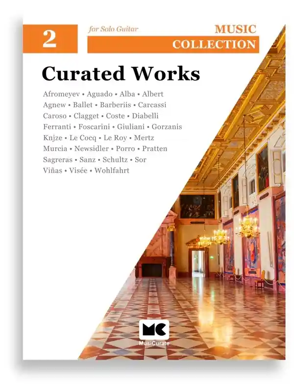 MusiCurate Curated Works for Solo Guitar Level Two - Classical Guitar - Book Promotion Saisonnière