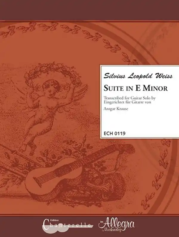 Edition Chanterelle Suite in E Minor - Weiss - Classical Guitar Meilleur Prix