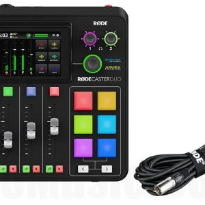 Rode Rodecaster Duo inkl. Rode Cable 6m - Black - Bundle Set Paiement Sécurisé