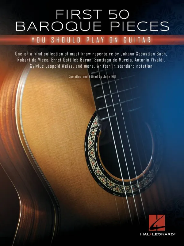 Acheter En Ligne Hal Leonard First 50 Baroque Pieces You Should Play on Guitar - Hill - Classical Guitar - Book