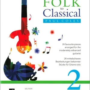 Universal Edition From Folk to Classical 2 - Coles - Classical Guitar - Book Promotion Saisonnière