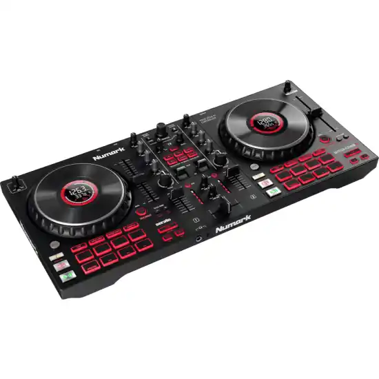 Offre Limitée controleur DJ NUMARK Mixtrack Platinum FX - 4 voies + 16 pads + carte son + écran