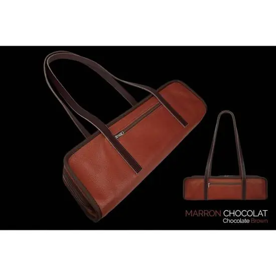 Bon Plan Dôme France "One Way" DFOW-MC - Sac en Cuir pleine fleur pour flûte - Marron Chocolat