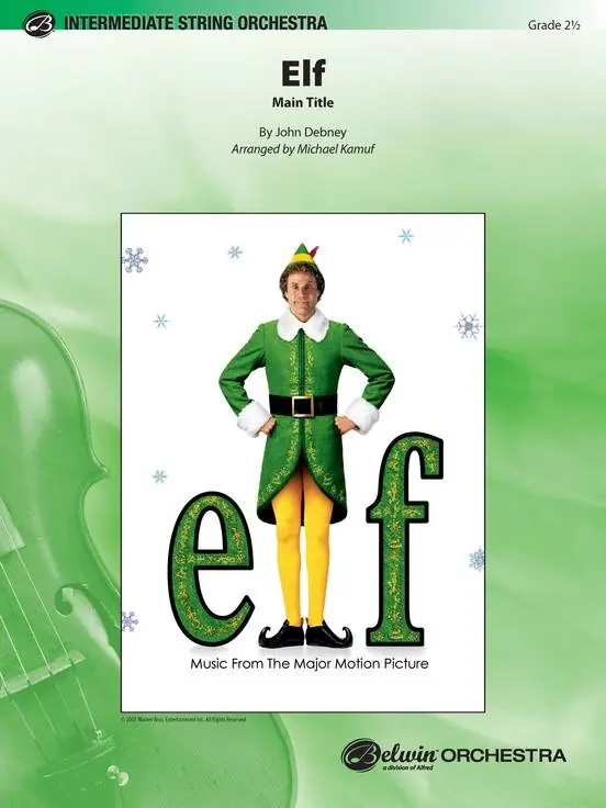 Belwin Elf (Main Title) - Debney/Kamuf - String Orchestra - Gr. 2.5 Vente Flash