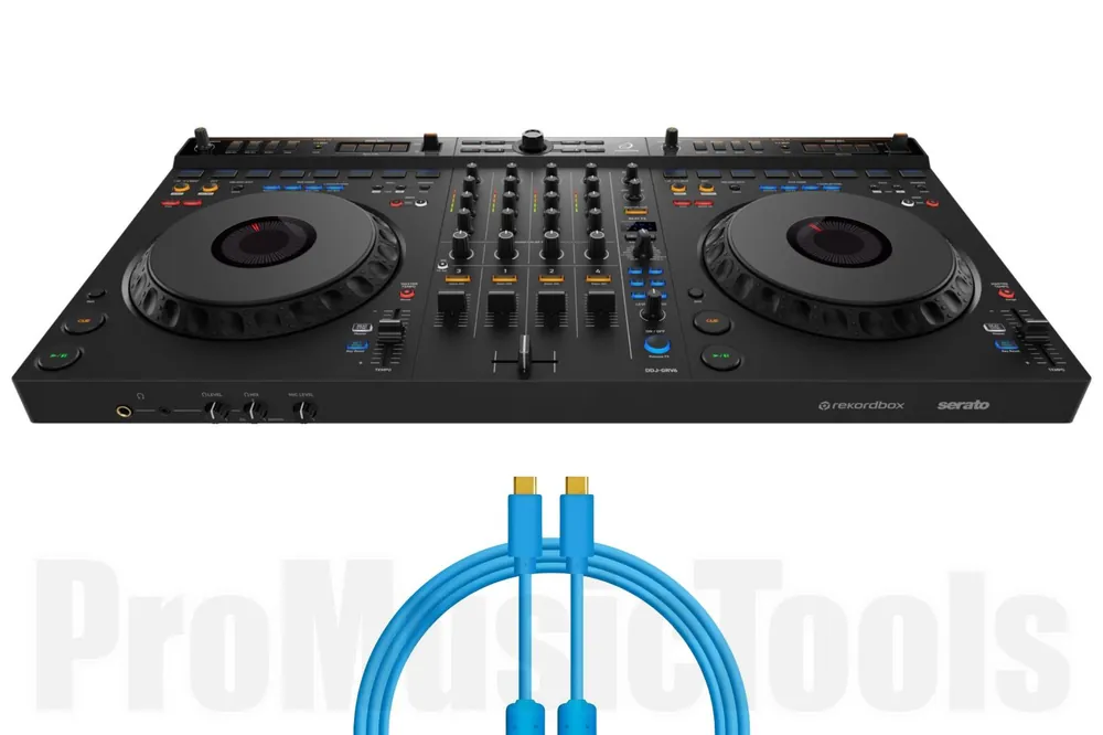 Achat Immédiat AlphaTheta DDJ-GRV6 incl. DJ TechTools Chroma USB-C to USB-C 1m cable - Bundle Set