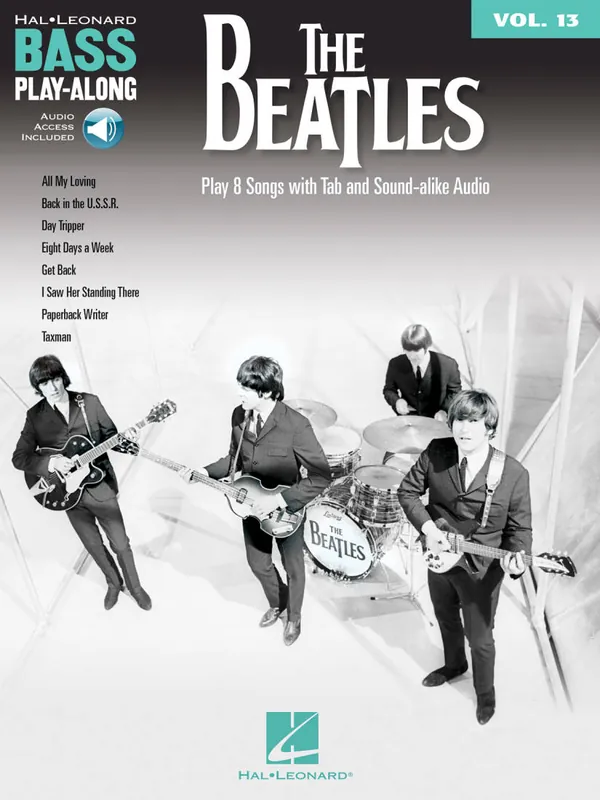 Expédition Rapide Hal Leonard The Beatles Bass Play-Along Volume 13 - Bass Guitar TAB - Book/Audio Online