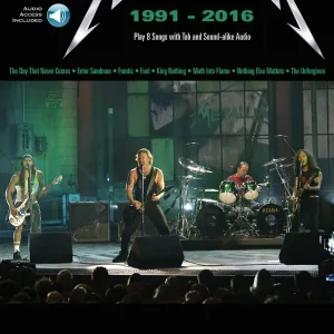 Hal Leonard Metallica 1991-2016 Bass Play-Along Volume 22 - Bass Guitar TAB - Book/Audio Online Vente Directe