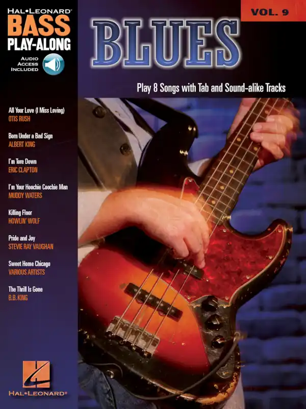 Hal Leonard Blues Bass Play-Along Volume 9 - Bass Guitar TAB - Book/Audio Online Achat Immédiat