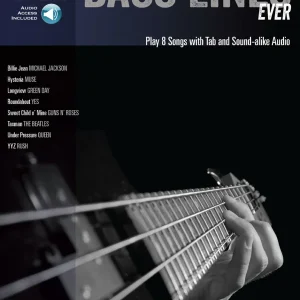 Hal Leonard Best Bass Lines Ever Bass Play-Along Volume 46 - Bass Guitar TAB - Book/Audio Online Meilleur Prix
