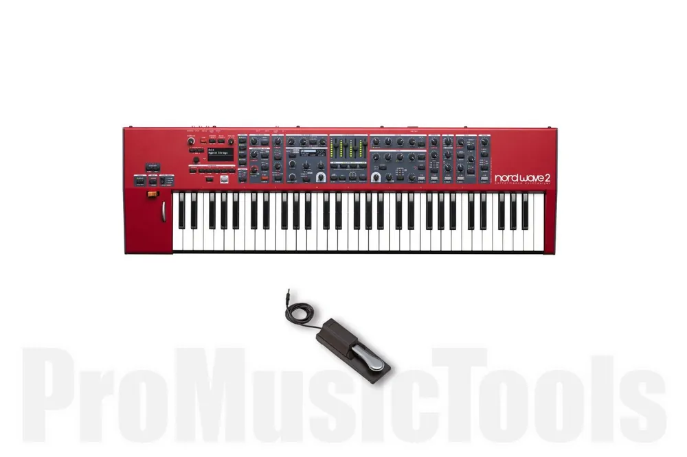 Clavia Nord Wave 2 inkl. Studiologic VFP1-25 Sustain Pedal - Bundle Set Acheter En Ligne