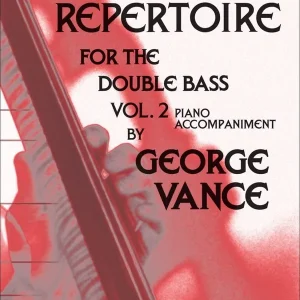 Top Vente Carl Fischer Progressive Repertoire for the Double Bass, Volume 2 - Vance - Piano Accompaniment - Book