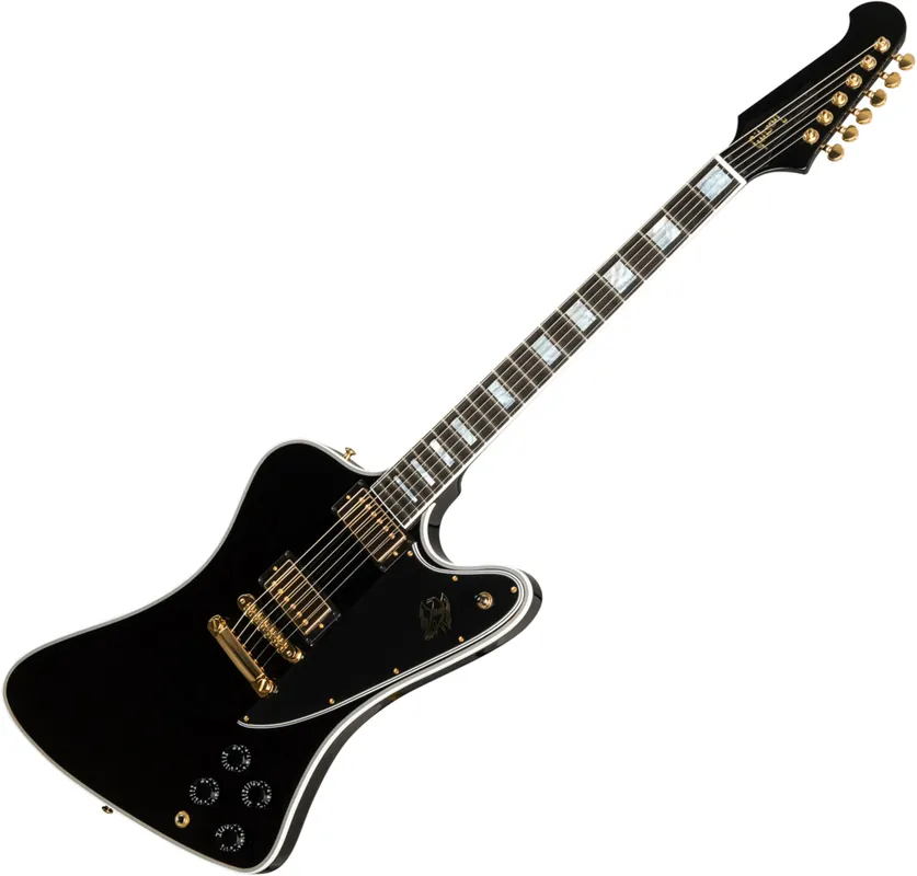 Pas Cher Gibson Custom Shop Firebird Custom - ebony