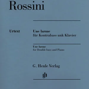 G. Henle Verlag Une Larme - Rossini/Glockler - Double Bass/Piano - Sheet Music Expédié Aujourd'hui