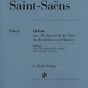 Meilleure Vente G. Henle Verlag Elephant from ‘‘The Carnival of the Animals‘‘ - Saint-Saens/Glockler - Double Bass/Piano - Sheet Music