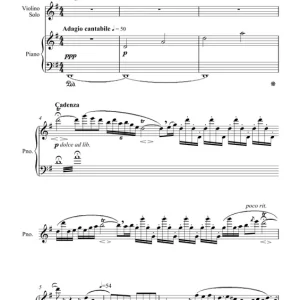 Marque Naxos Sheet Music Publishing The Butterfly Lovers (Concerto) - Chen/He - Violin/Piano - Sheet Music