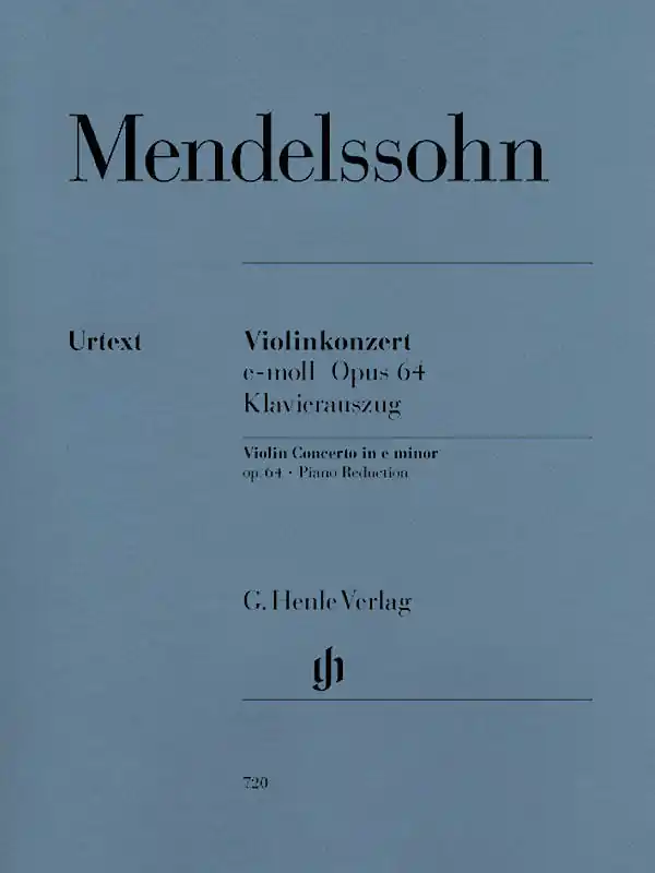 G. Henle Verlag Violin Concerto e minor op. 64 - Mendelssohn /Scheideler /Ozim - Violin/Piano Reduction - Sheet Music Achetez Aujourd'hui