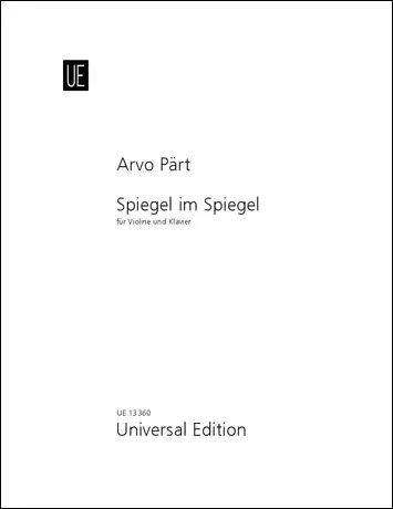 Expédié Aujourd'hui Universal Edition Spiegel im Spiegel - Part - Violin/Piano - Sheet Music
