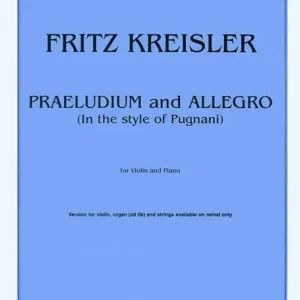 Top Vente Carl Fischer Praeludium And Allegro