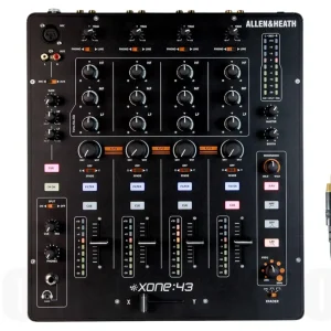 Authentique Allen & Heath XONE 43 inkl. Cordial CFU 3 CC - Bundle Set