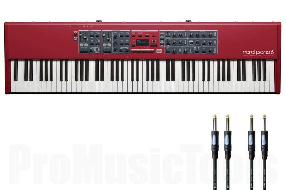 Must-Have Clavia Nord Piano 6 88 inkl. 2x Cordial CCFI 3 PP - Bundle Set