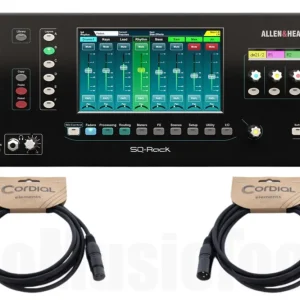 Allen & Heath SQ-Rack incl. 2x Cordial EM 10 FM - Bundle Set Dernier Modèle