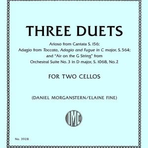 International Music Company Three Duets S.1068, S.564, S.156 - Bach - Cello Duet - Book Offre Exclusive