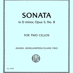 International Music Company Sonata in D minor, Op. 5, No. 8 - Corelli - Cello Duet - Book Commander Maintenant