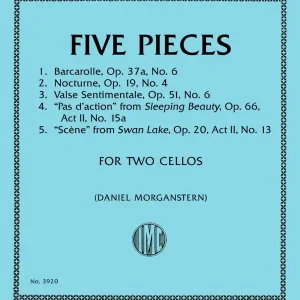 Seulement Aujourd'hui International Music Company Five Pieces - Tchaikovsky - Cello Duet - Book