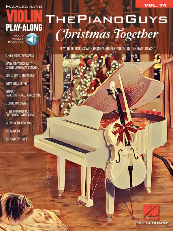 Hal Leonard The Piano Guys, Christmas Together Violin Play-Along Volume 74 - Book/Audio Online Bon Plan
