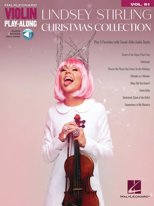 Hal Leonard Lindsey Stirling Christmas Collection Violin Play-Along Volume 81 - Book/Audio Online Prix Promo