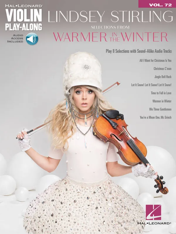Usine Directe Hal Leonard Lindsey Stirling--Selections from Warmer in the Winter Violin Play-Along Volume 72 - Book/Audio Online