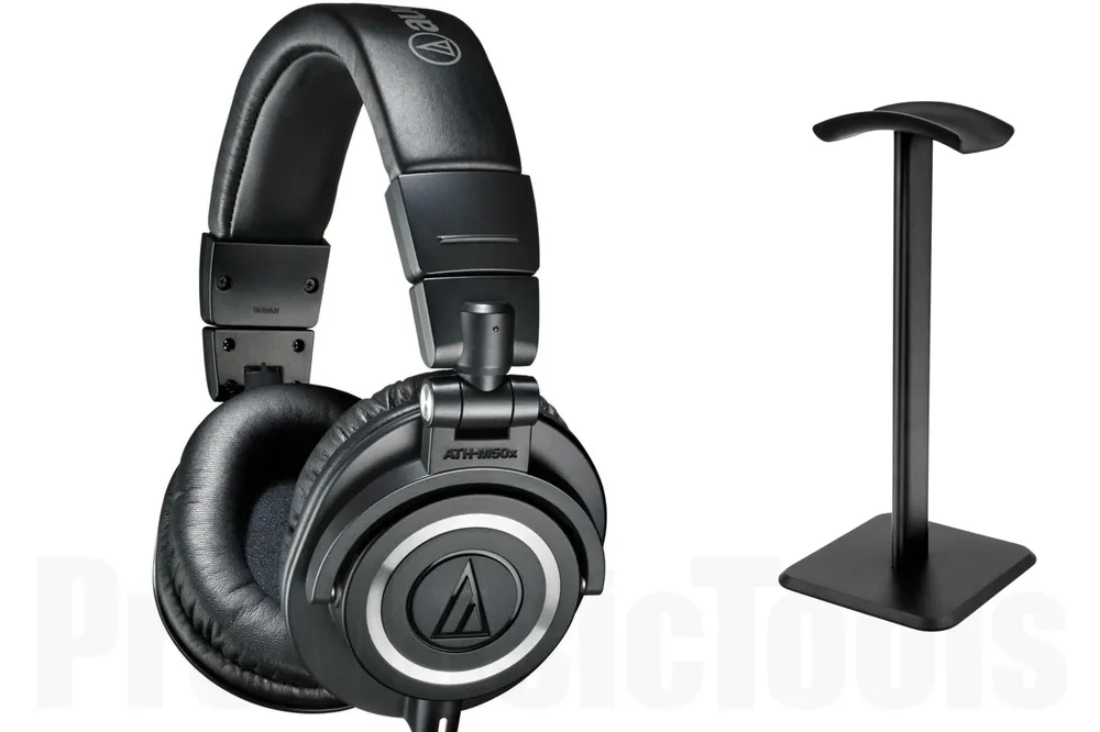 Seulement Aujourd'hui Audio-Technica ATH-M50X incl. Headphone Stand - Bundle Set