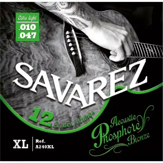 Savarez jeux de 12 cordes pour guitare folk 10-47 Populaire